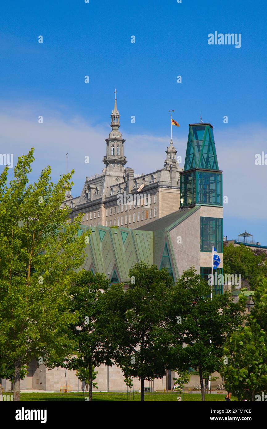 Canada, Québec, Skyline, Séminaire, Musée des civilisations, Banque D'Images