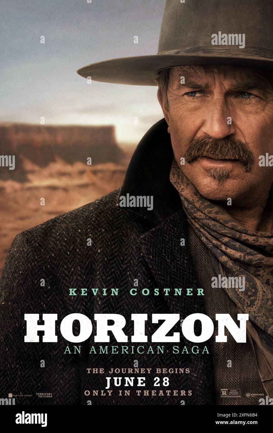 Horizon an American Saga - Chapitre 1 affiche Kevin Costner Banque D'Images