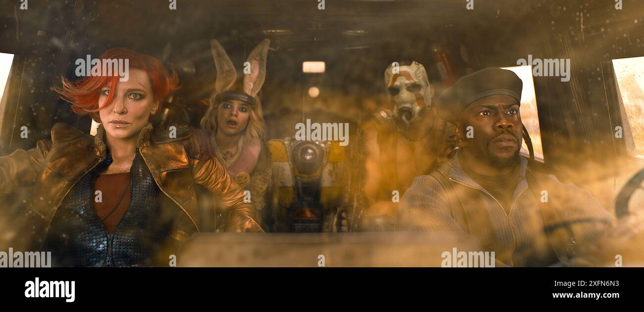 Borderlands Cate Blanchett, Kevin Hart, Ariana Greenblatt & Florian Munteanu Banque D'Images