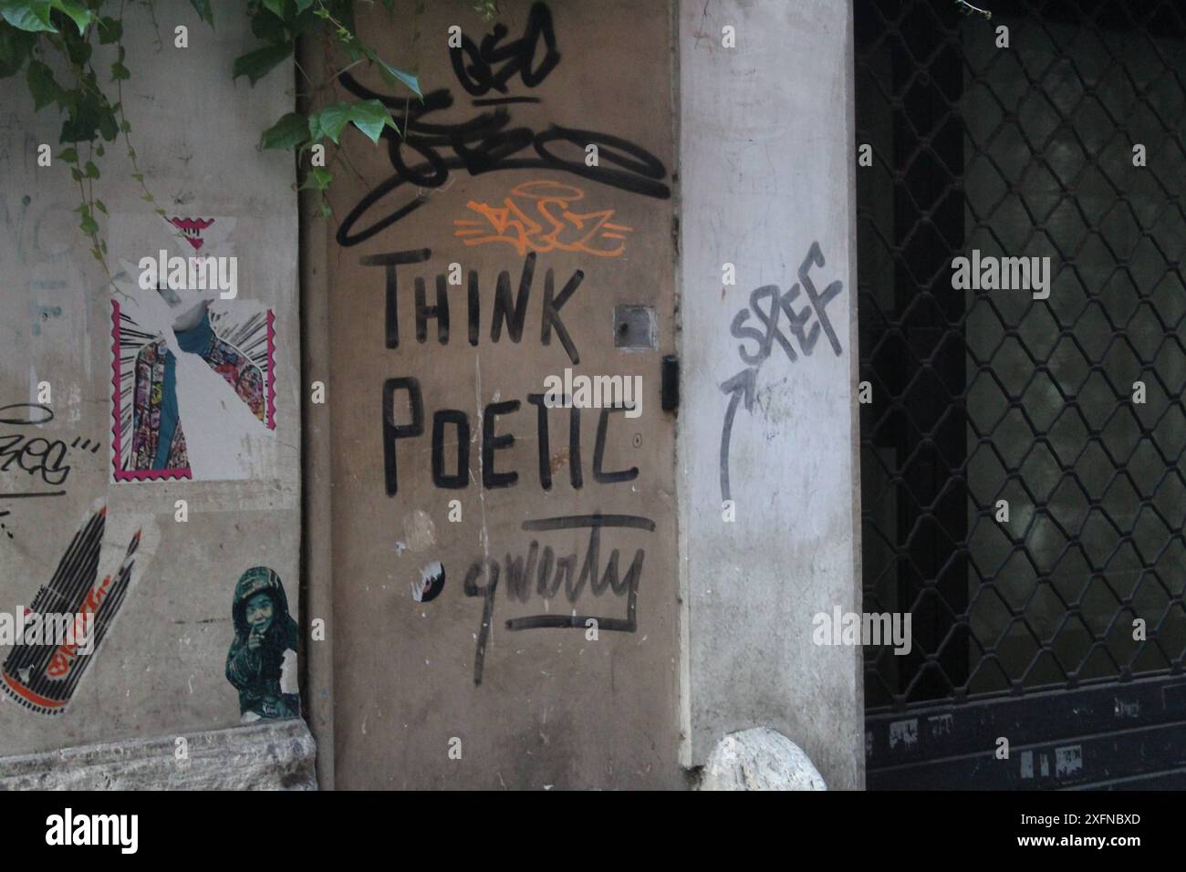 Rome Street Art Banque D'Images