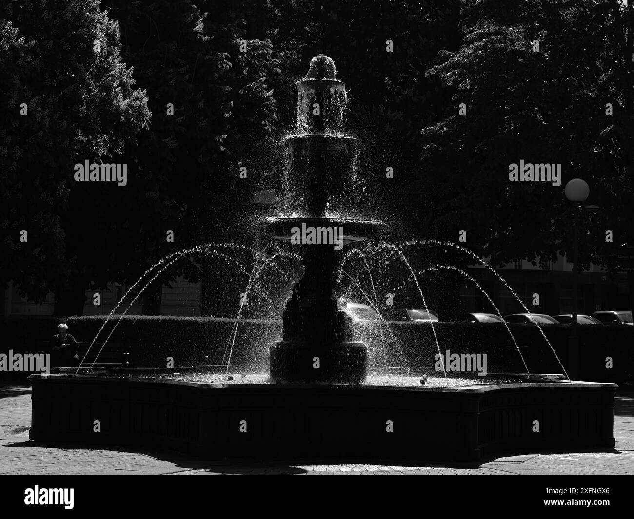 Fontaine à Helsingborg, Suède. Banque D'Images