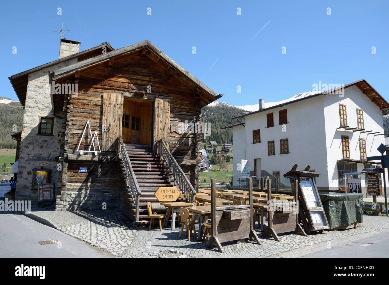 Livigno, Lombardie, Italie, Europe Banque D'Images