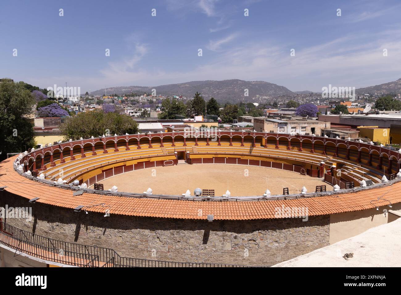 Arènes de Tlaxcala pour les combats de taureaux ; Tlaxcalla, Mexique. Culture mexicaine Banque D'Images