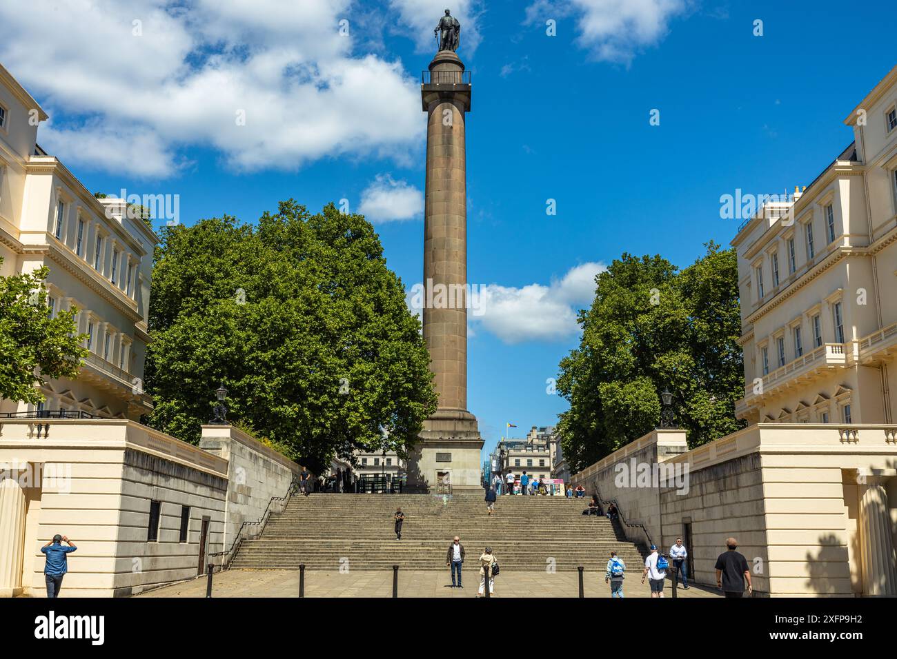 La statue du duc d'York conçue par Benjamin Wyatt et en hommage au prince Frederick, duc d'York, dévoilée en 1834. St James's Londres Angleterre Royaume-Uni Banque D'Images