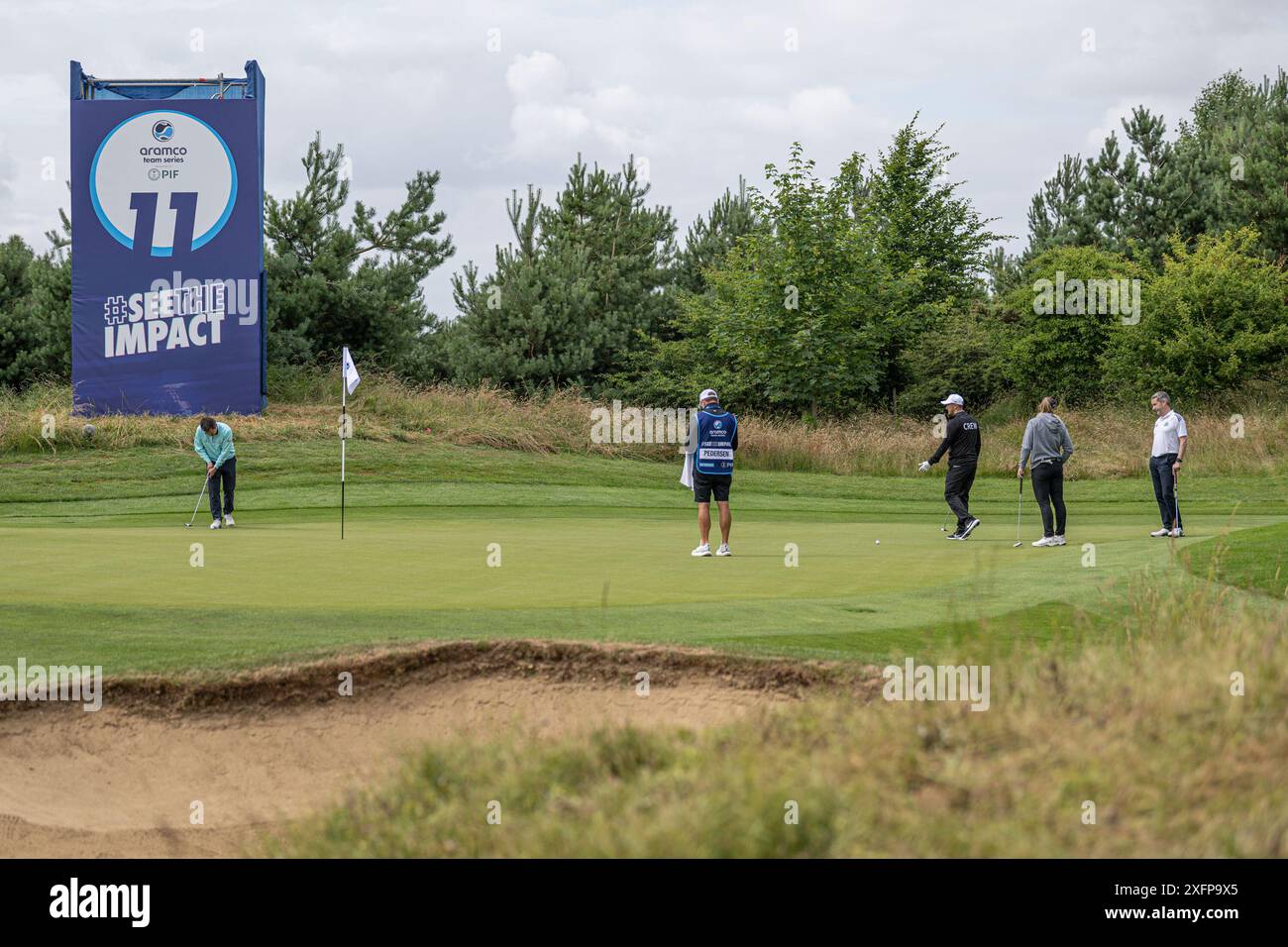 St Albans, Royaume-Uni. 02 juillet 2024. Emily Pedersen en compétition dans le tournoi PRO-AM au tournoi de golf Aramco Team Series au Centurian Club, St Albans, Royaume-Uni le mardi 2 juillet 2024. Photo de Phil Hutchinson. Utilisation éditoriale uniquement, licence requise pour une utilisation commerciale. Aucune utilisation dans les Paris, les jeux ou les publications d'un club/ligue/joueur. Crédit : UK Sports pics Ltd/Alamy Live News Banque D'Images