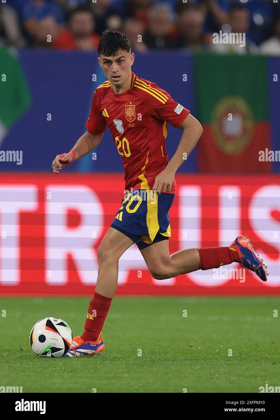 Gelsenkirchen, Allemagne, 20 juin 2024. Pedri d'Espagne lors du match des Championnats d'Europe de l'UEFA à l'Arena Aufschalke, Gelsenkirchen. Le crédit photo devrait se lire : Jonathan Moscrop / Sportimage Banque D'Images