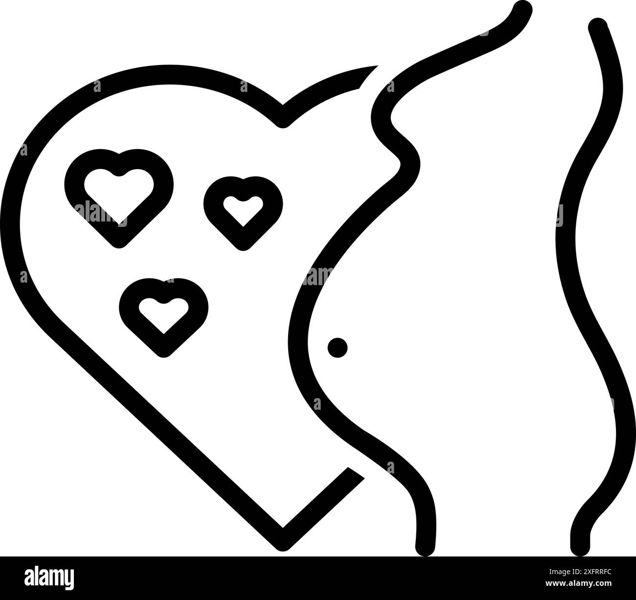 Icône pour enceinte, grossesse Illustration de Vecteur