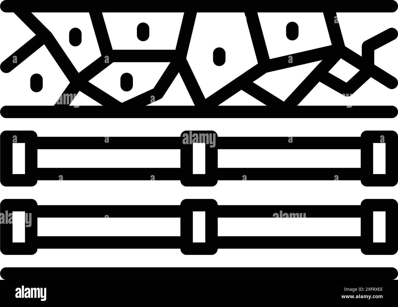 Icône pour souterrain, tunnel Illustration de Vecteur