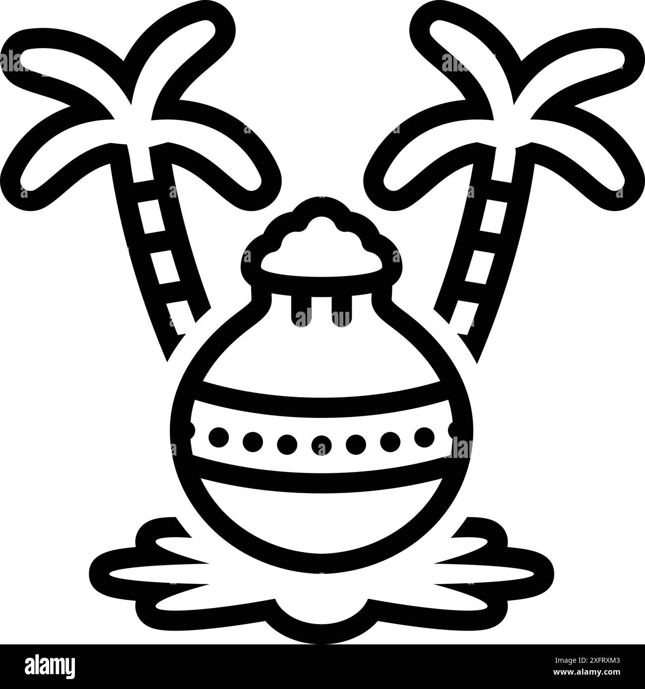 Icône pour pongal, récolte Illustration de Vecteur