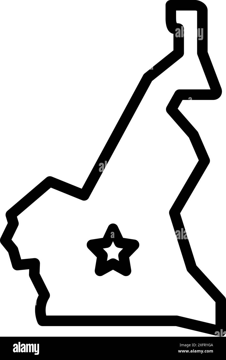 Icône pour cameroun,Area Illustration de Vecteur