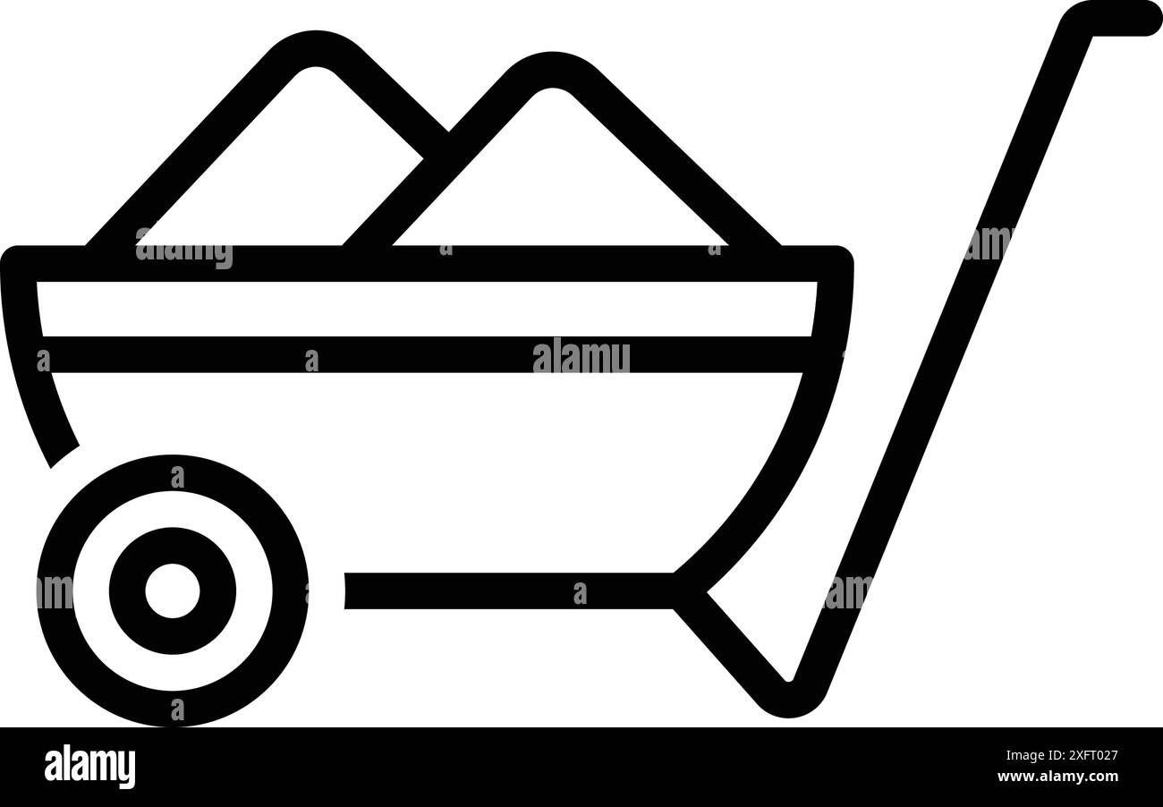 Icône pour ciment, béton Illustration de Vecteur