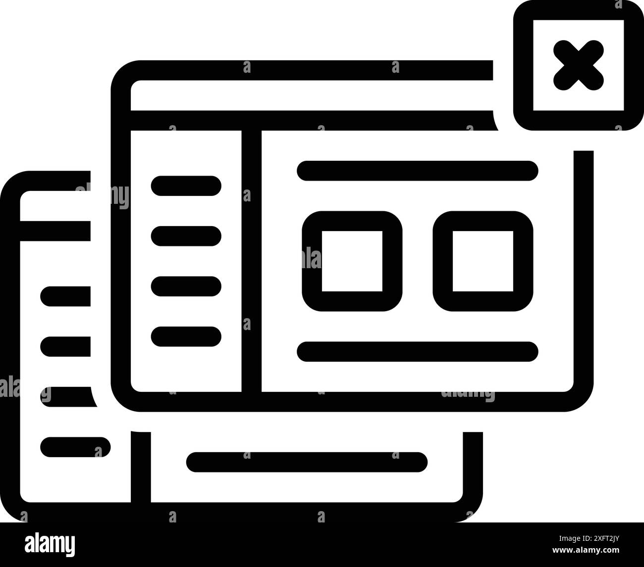 Icône pour fermetures, conclusion Illustration de Vecteur