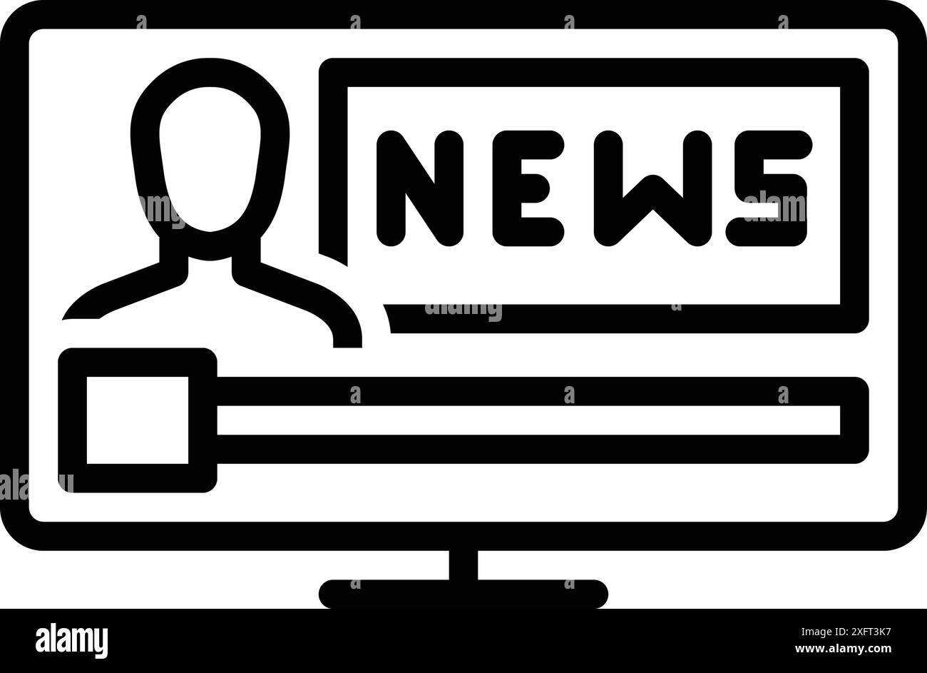 Pour les actualités, appuyez sur Illustration de Vecteur