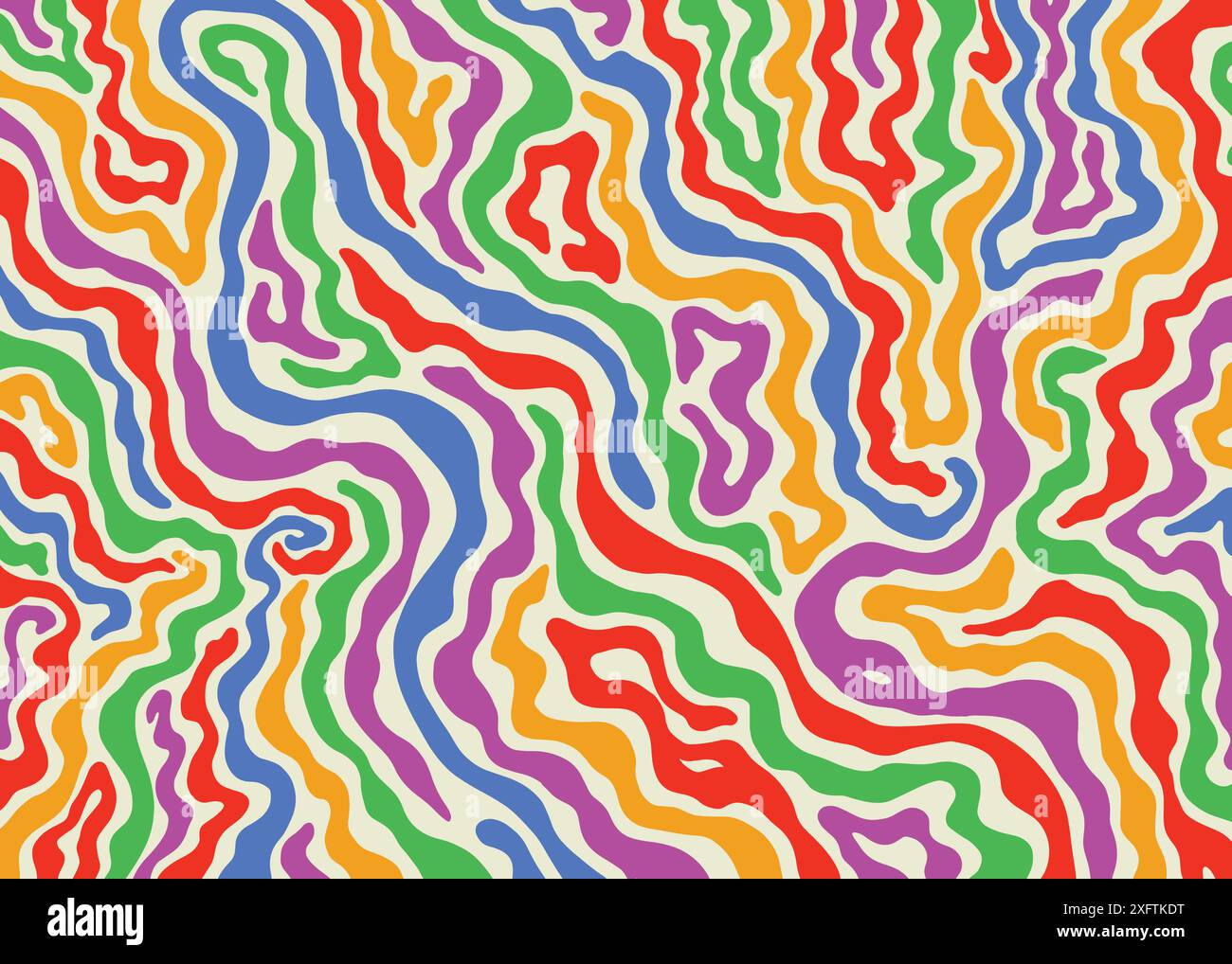 Motif abstrait à rayures ondulées. Arrière-plan coloré de motif vectoriel Illustration de Vecteur