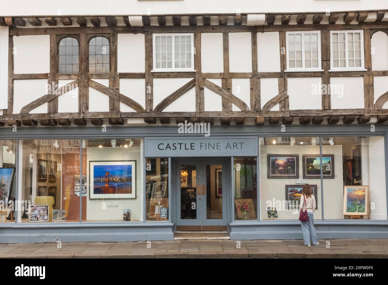 Angleterre, Kent, Canterbury, vue extérieure de Castle Fine Art Gallery Banque D'Images