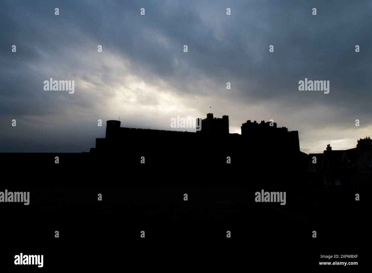 Château de Bamburgh, dans le Northumberland. Banque D'Images