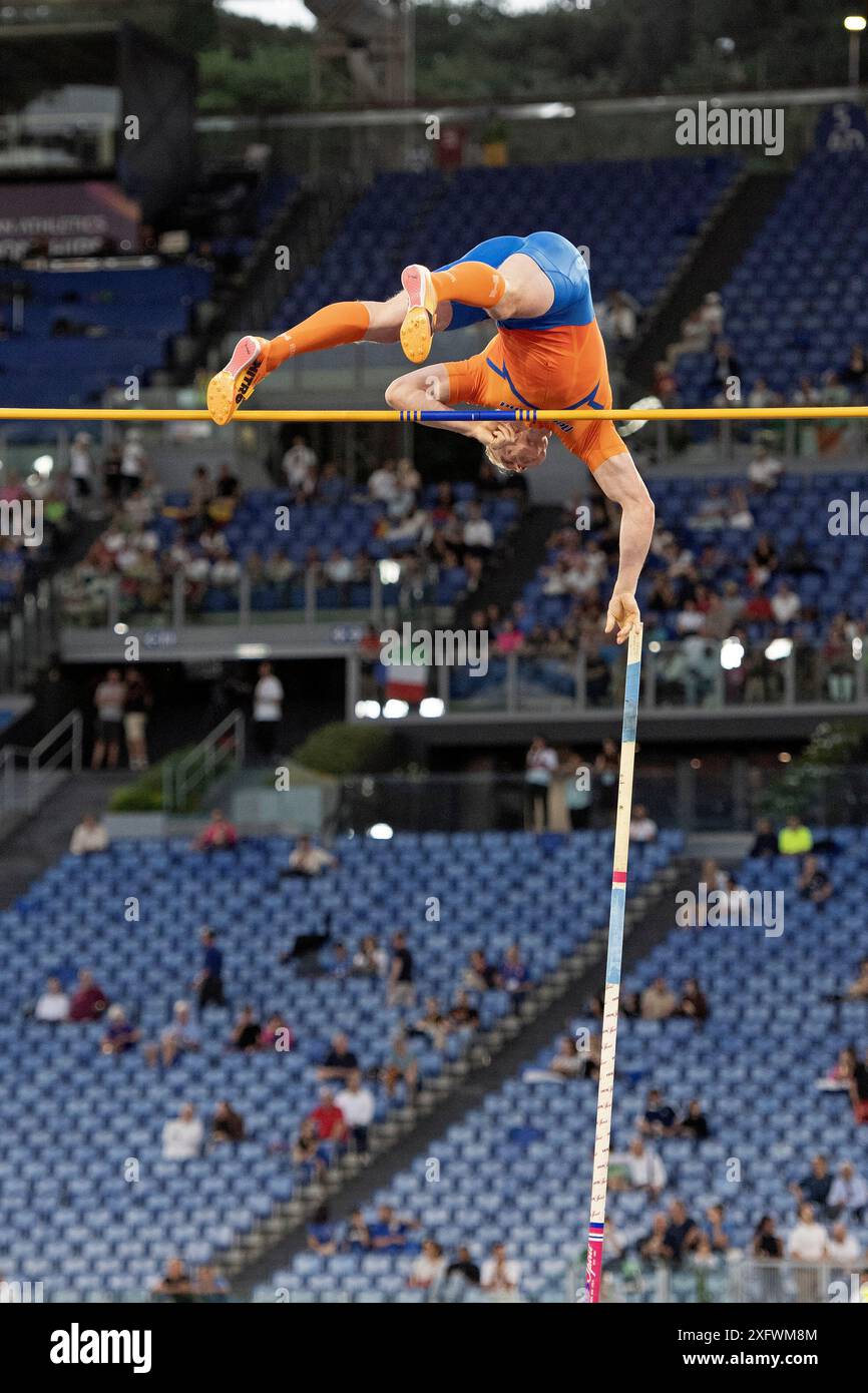 Menno Vloon (pays-Bas) lors de la finale des championnats d'Europe d'athlétisme Roma 2024, stade Olympique, Rome, Italie Banque D'Images