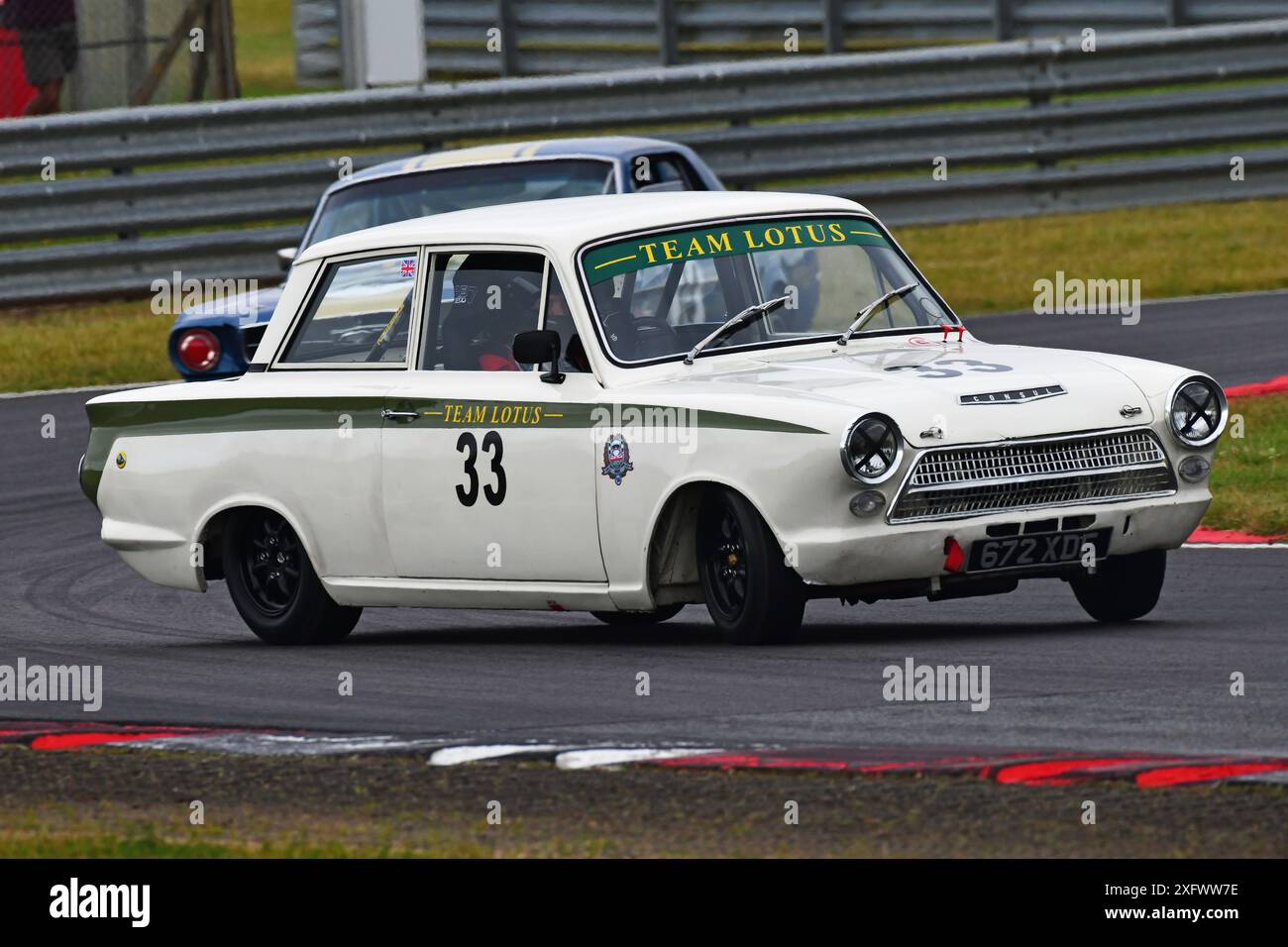 Alex Williams, Lotus Ford Cortina Mk1, Lotus Ford Cortina Mk1, DRHC Trophée Jack Sears pour 1958-1966 voitures de tourisme, une course de quarante-cinq minutes avec l'op Banque D'Images