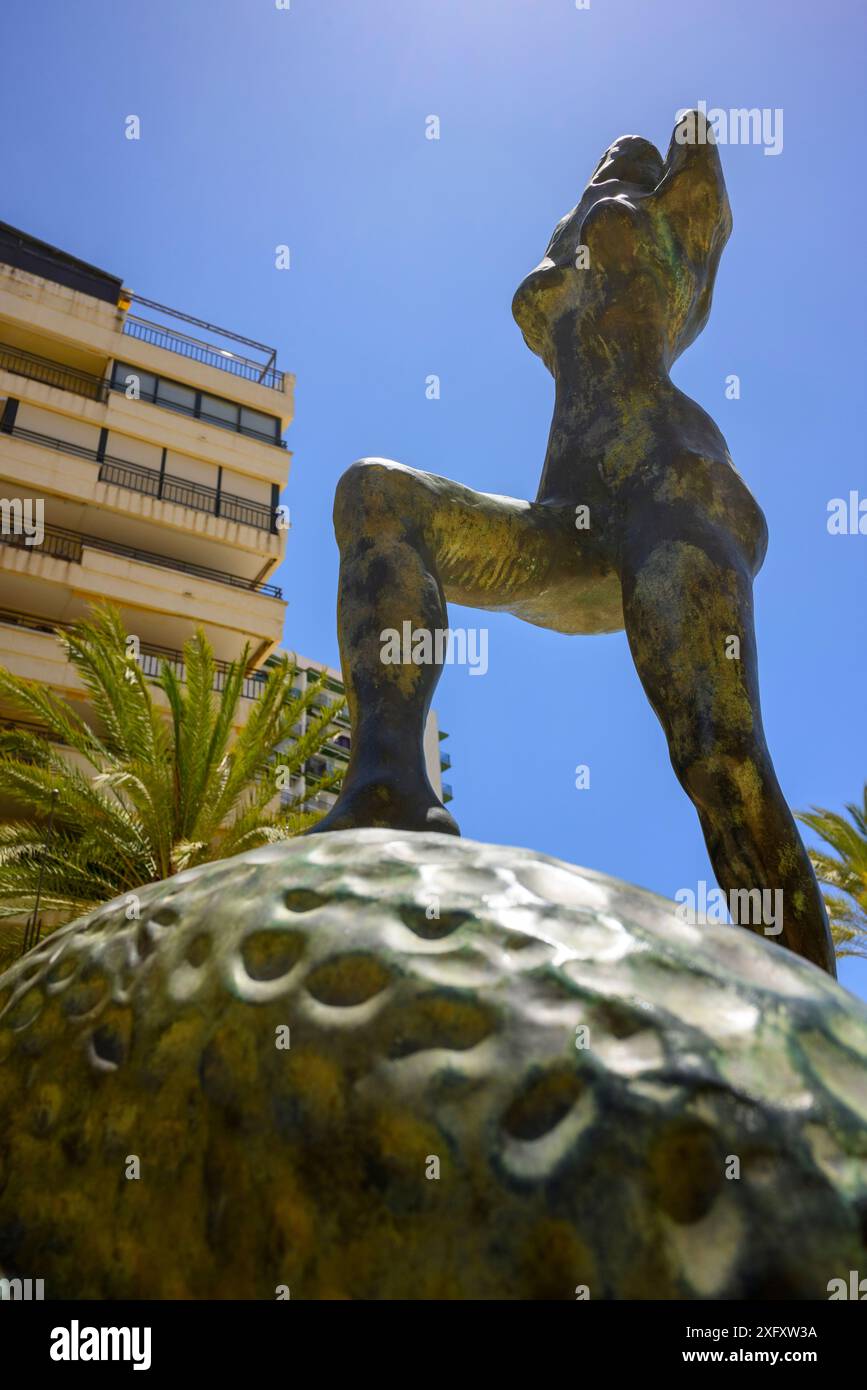 Salvador Dali sculpture du corps féminin, Esculturas de Dalí, Avenida del Mar, Marbella, Espagne Banque D'Images