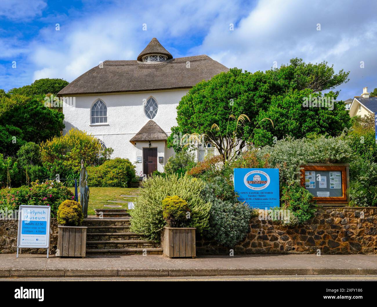 Fairlynch Museum dans le centre-ville de Budleigh Salterton, Devon UK. Banque D'Images