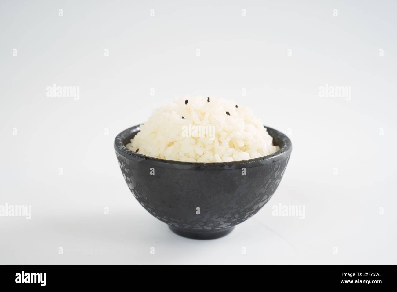 Riz blanc dans un bol, faire cuire le riz Banque D'Images