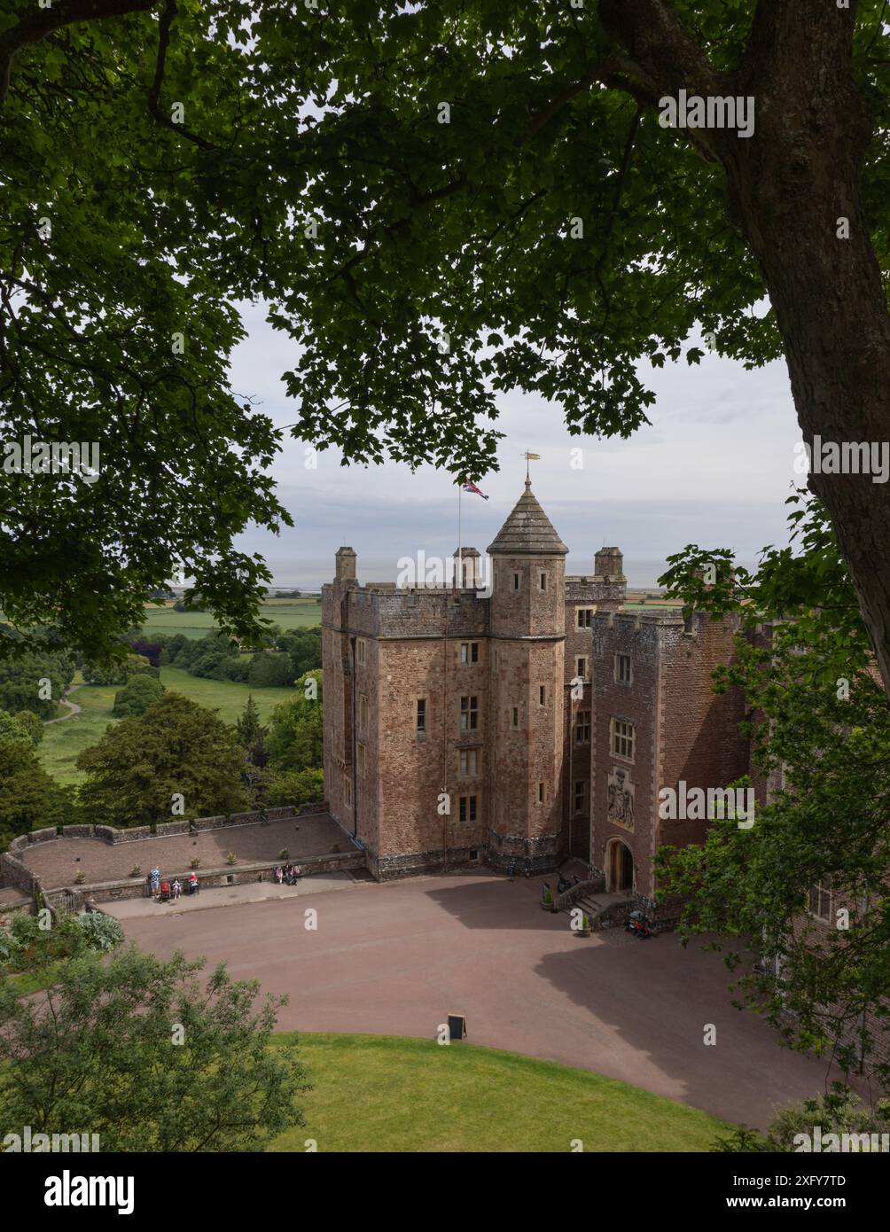 Château de Dunster, Minehead, Royaume-Uni Banque D'Images