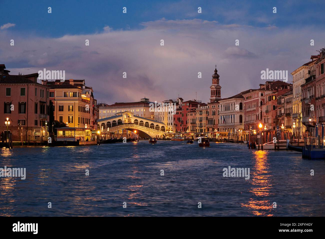 Ambiance nocturne à Venise Banque D'Images