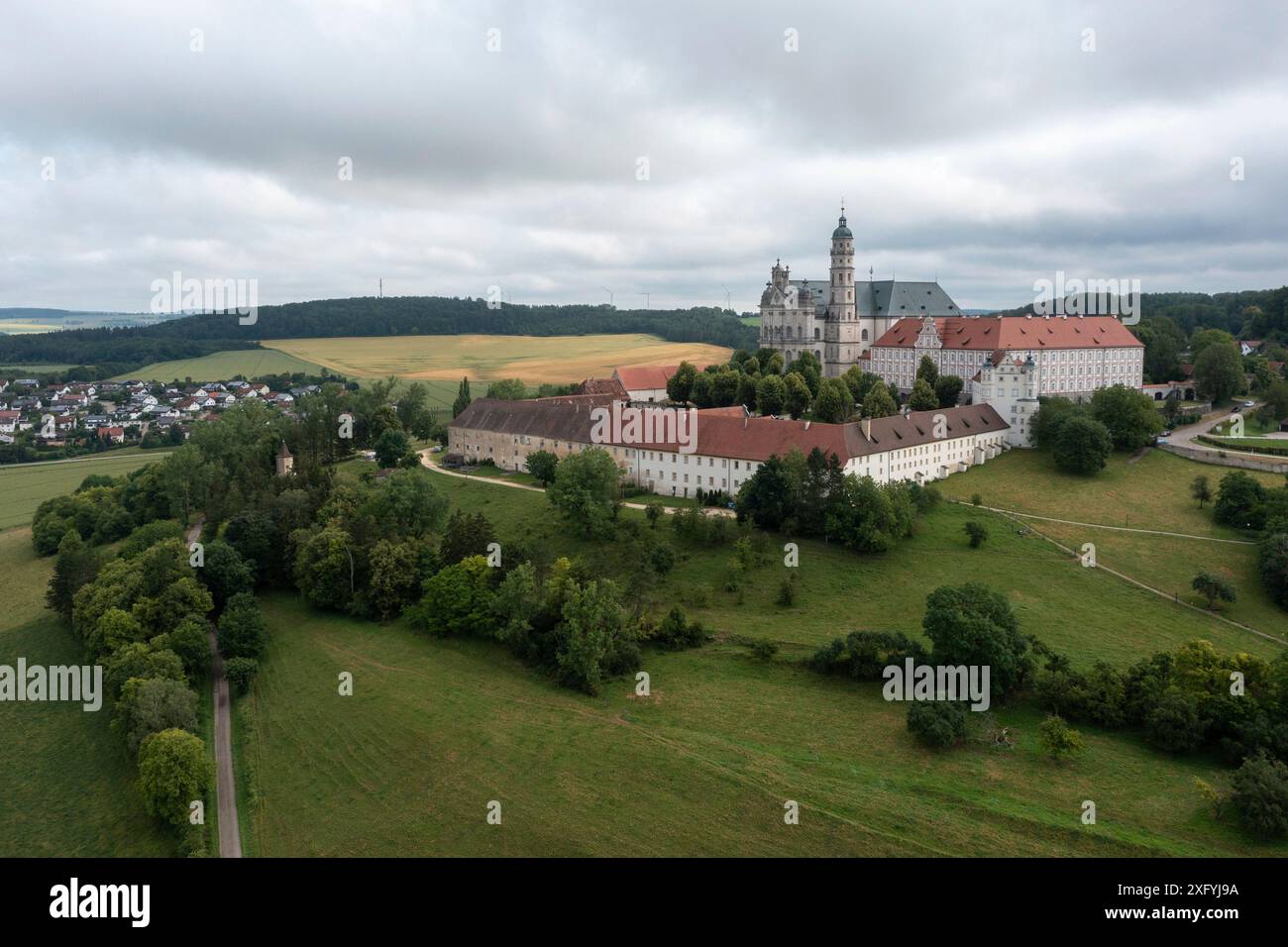 Monastère de Neresheim, Bade-Würtemberg, Allemagne Banque D'Images