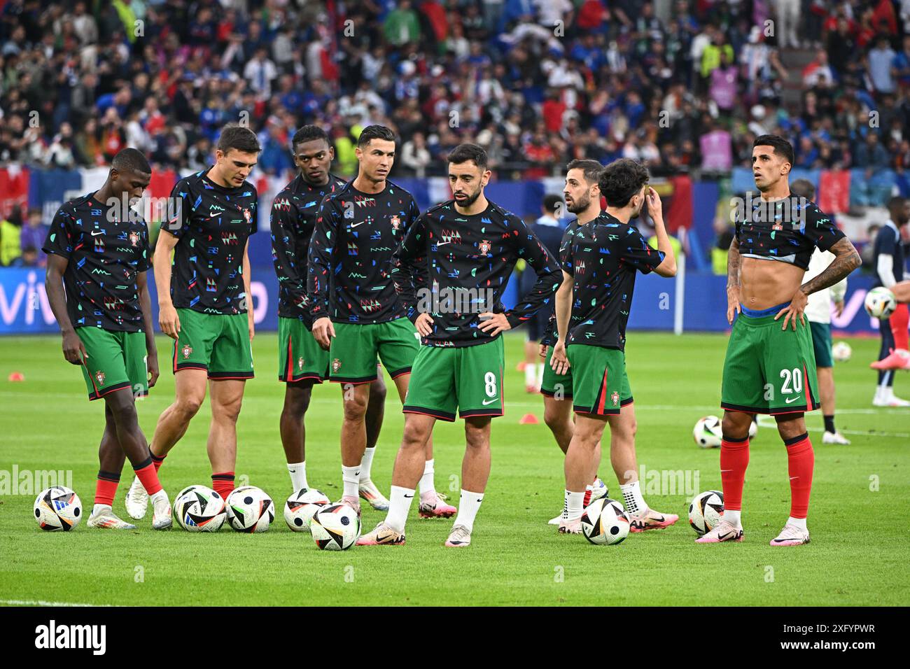 Hambourg, Allemagne. 5 juillet 2024. Cristiano Ronaldo du Portugal lors de l'UEFA EURO 2024 - quarts de finale - Portugal vs France au Volksparkstadion. Crédit : Meng Gao/Alamy Live News Banque D'Images