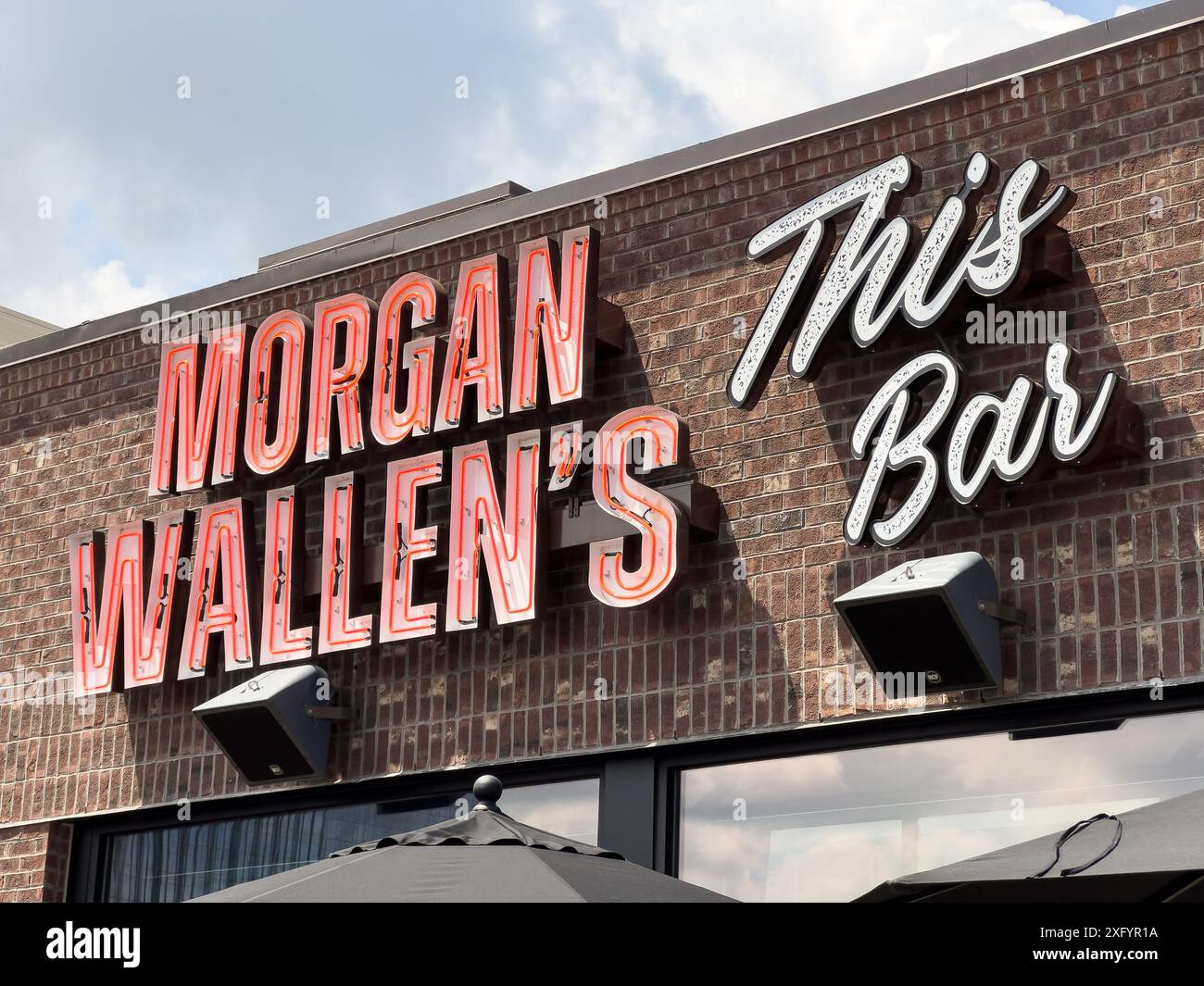 Morgan Wallen's This Bar and Tennessee Kitchen est l'un des nouveaux bars ajoutés au centre-ville de Nashville sur la 4ème rue. Banque D'Images