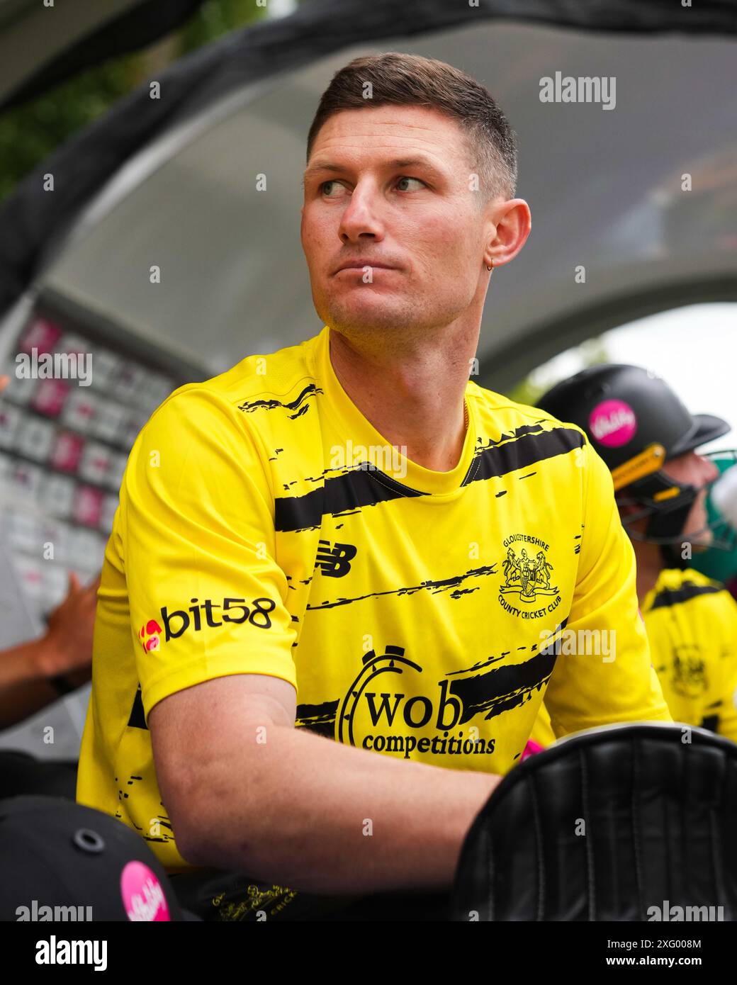 Cheltenham, Royaume-Uni, 5 juillet 2024. Cameron Bancroft du Gloucestershire lors du Vitality Blast match entre le Gloucestershire et les Kent Spitfires. Crédit : Robbie Stephenson/Gloucestershire Cricket/Alamy Live News Banque D'Images