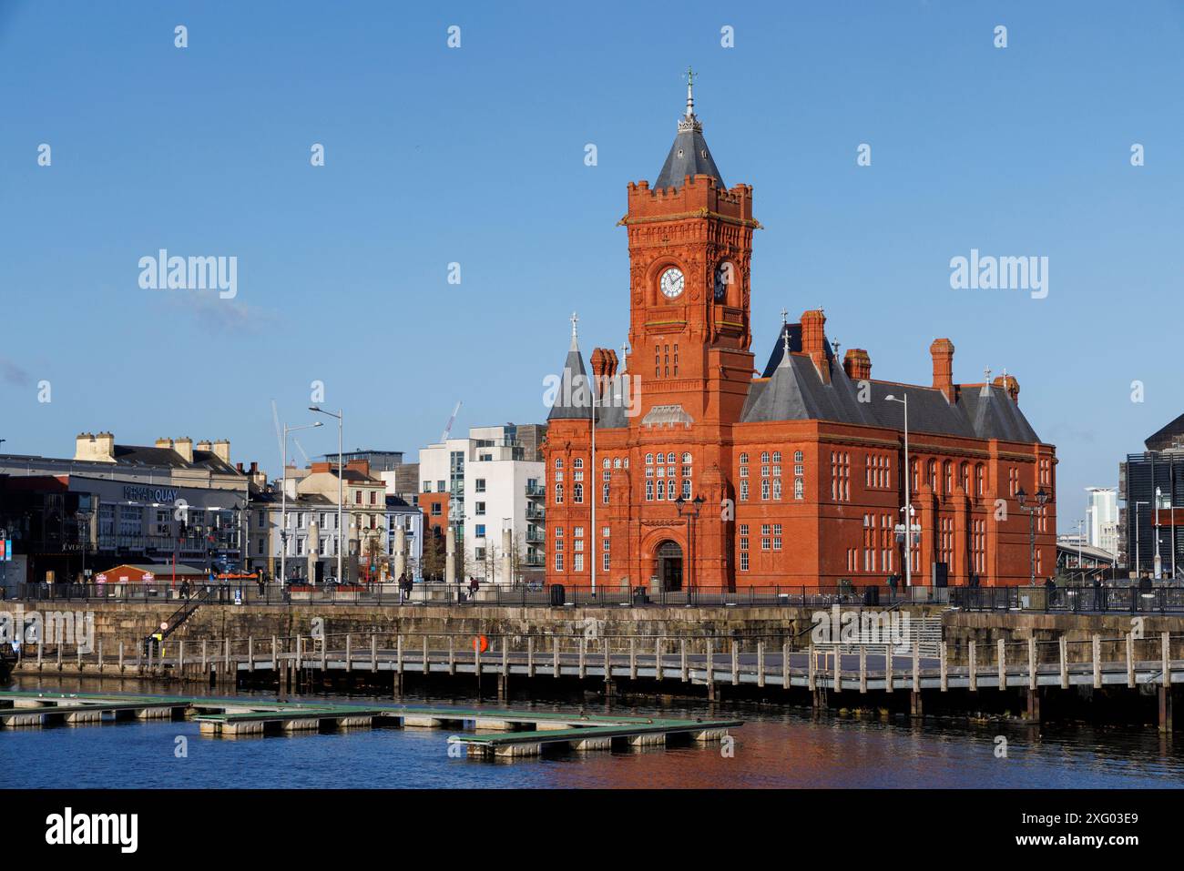 Pierhead Building, Cardiff Bay, pays de Galles, Royaume-Uni Banque D'Images