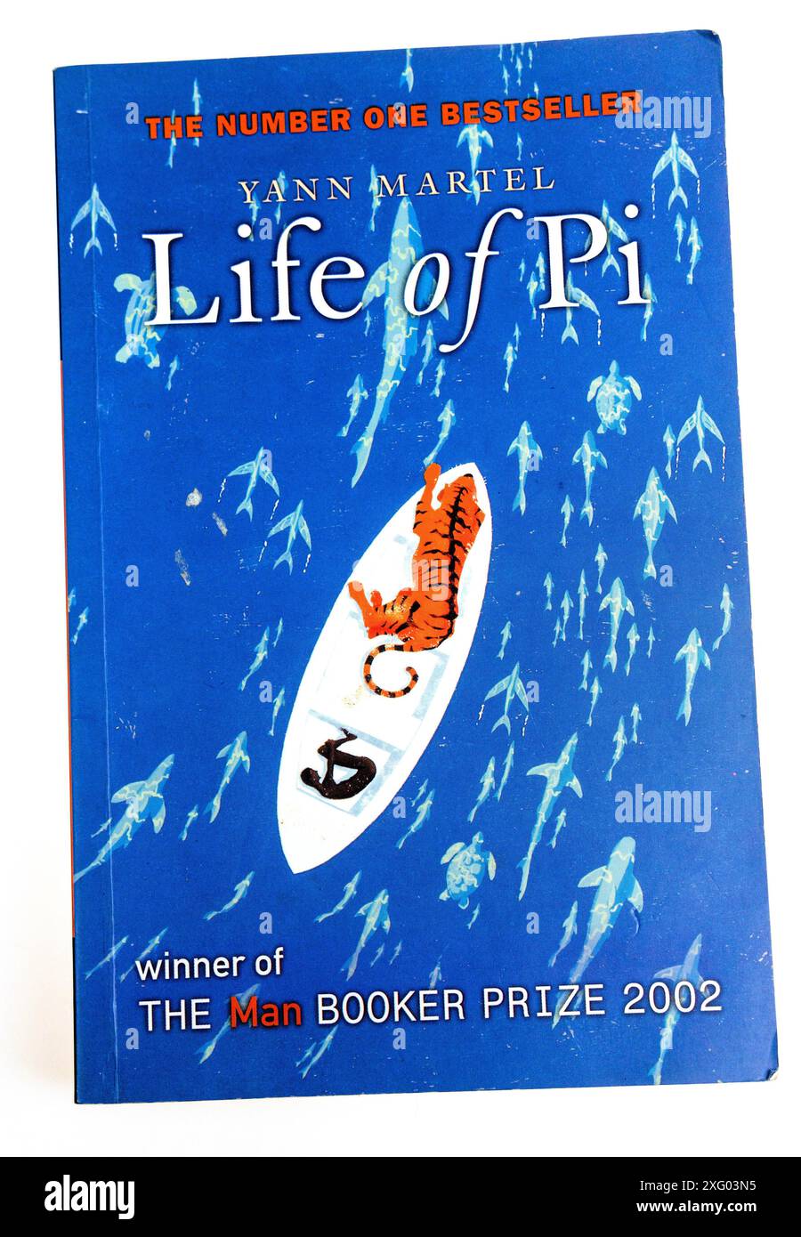 Life of Pi par Vann Martel couverture de livre broché, vainqueur du Man Booker 2002 Banque D'Images