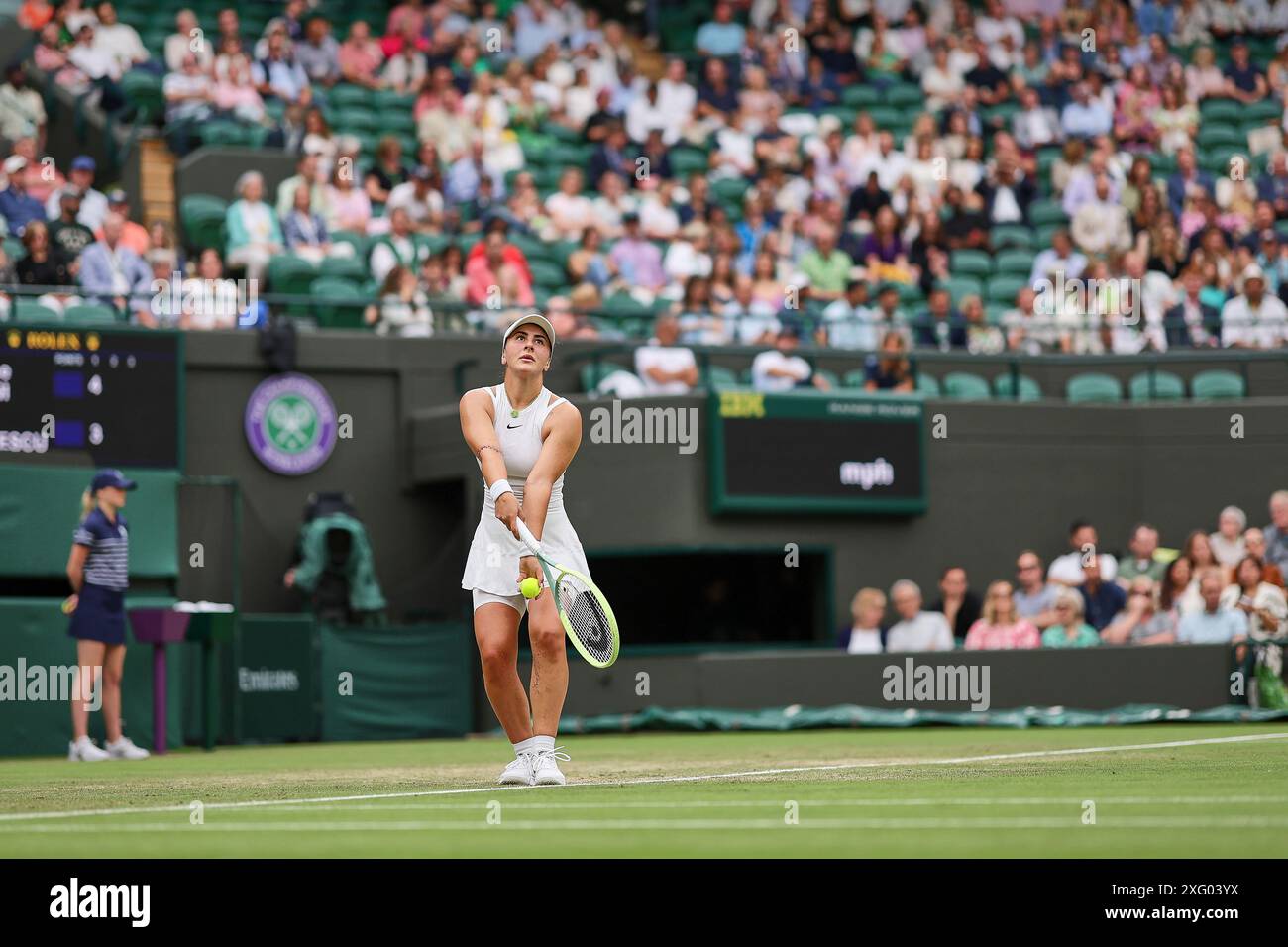 Londres, Royaume-Uni. 05 juillet 2024. 5 juillet 2024, Londres, Londres, Grande-Bretagne : Bianca Andreescu (CAN) pendant les Championnats de Wimbledon (crédit image : © Mathias Schulz/ZUMA Press Wire) USAGE ÉDITORIAL SEULEMENT! Non destiné à UN USAGE commercial ! Crédit : ZUMA Press, Inc/Alamy Live News Banque D'Images