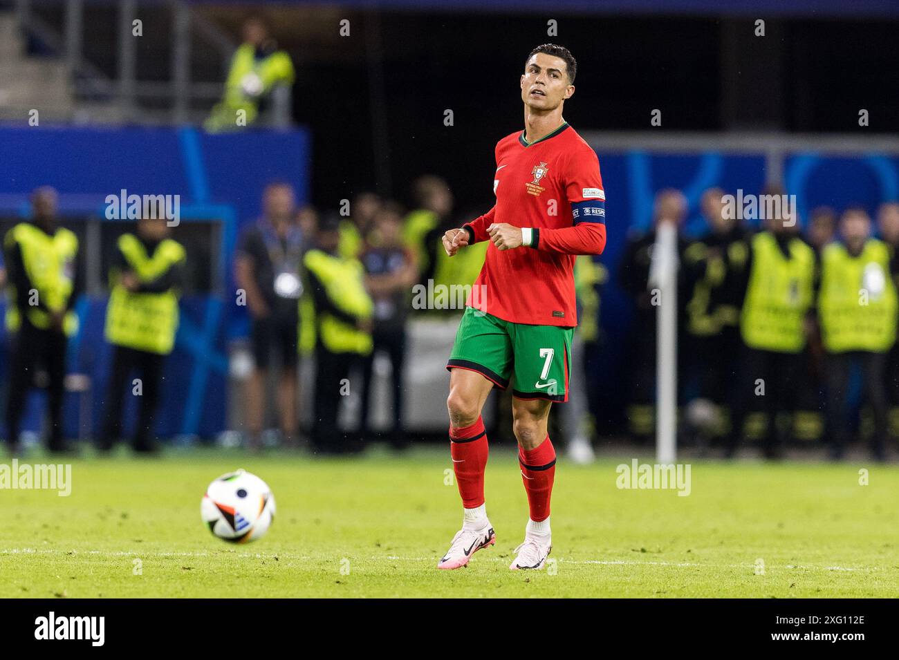 Volksparkstadion, Hambourg, Allemagne. 5 juillet 2024. Euro 2024 Quarter final Football, Portugal contre France ; Cristiano Ronaldo (POR) crédit : action plus Sports/Alamy Live News Banque D'Images