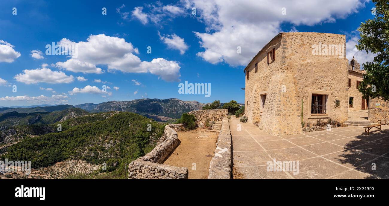 Alaro Castle Guest House, Majorque, Îles Baléares, Espagne Banque D'Images