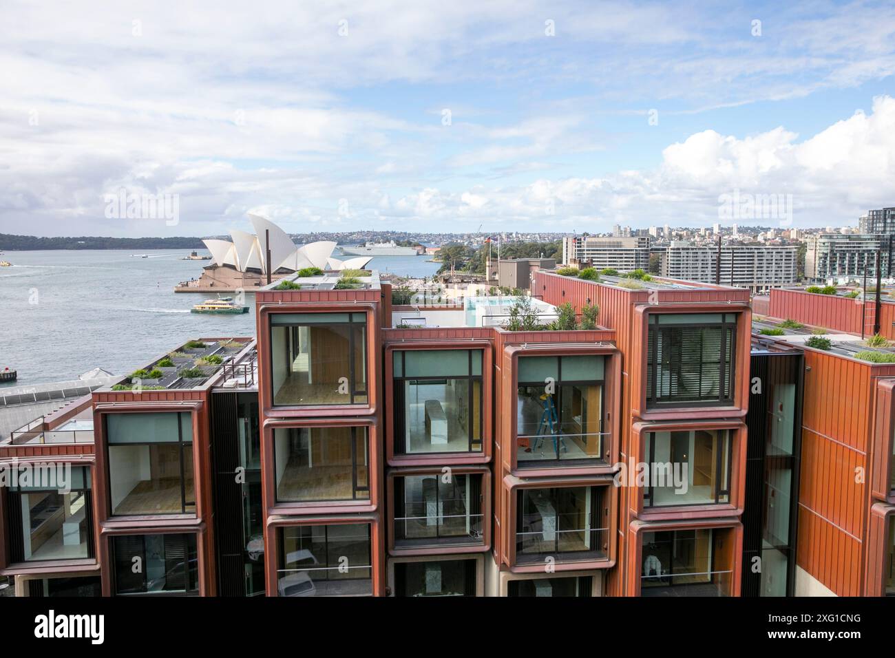 Le bâtiment Sirius dans le quartier Rocks de Sydney, modernisé et rénové par des propriétaires privés JDH Capital et maintenant commercialisé à la vente, Sydney, Nouvelle-Galles du Sud Banque D'Images