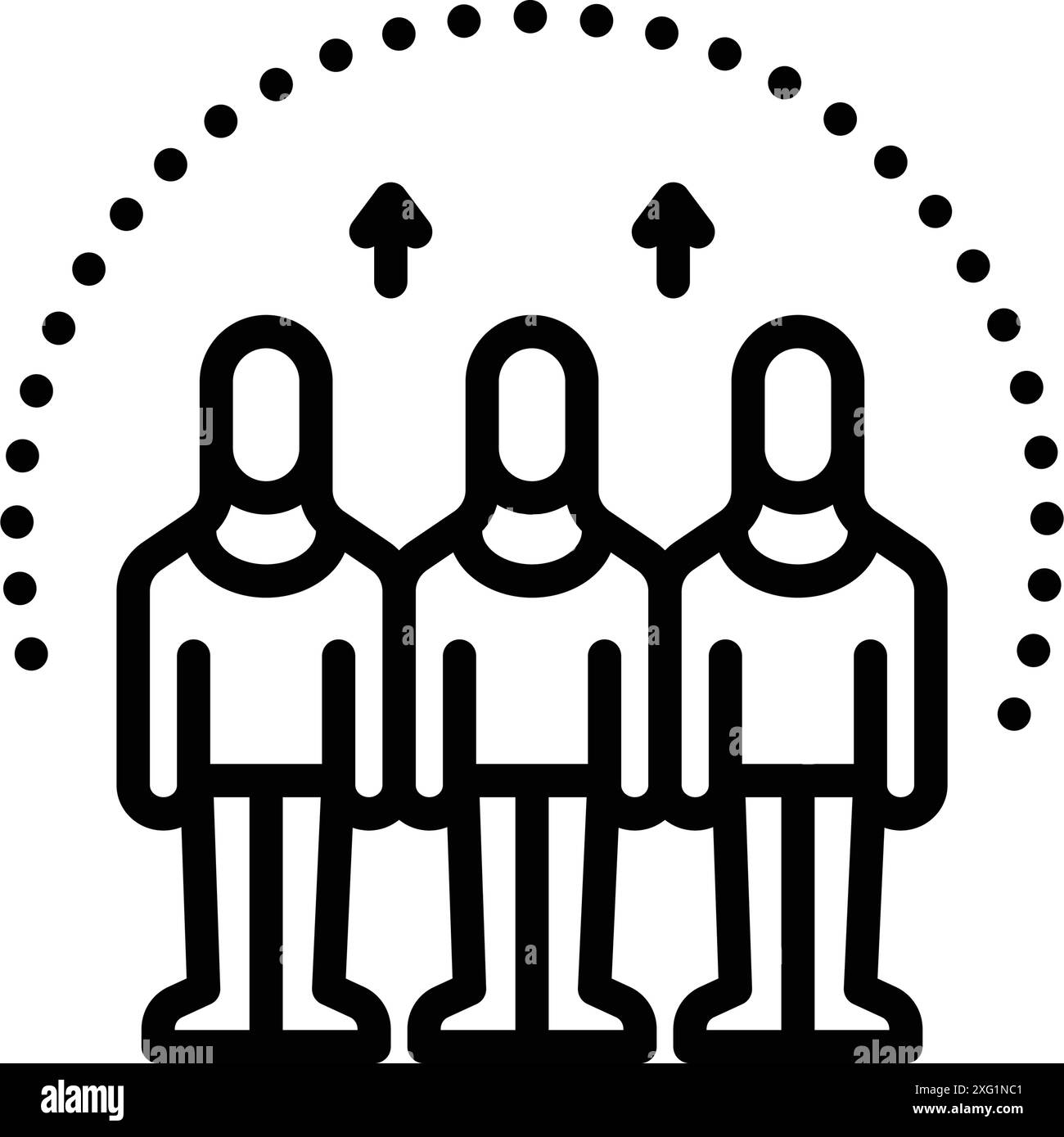 Icône de l'esprit d'équipe, équipe Illustration de Vecteur