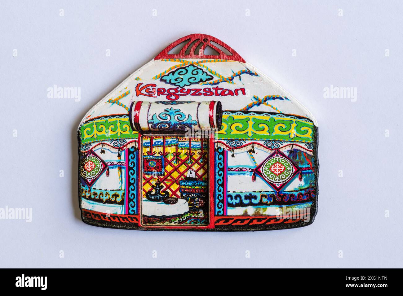 L'aimant souvenir du Kirghizistan Banque D'Images