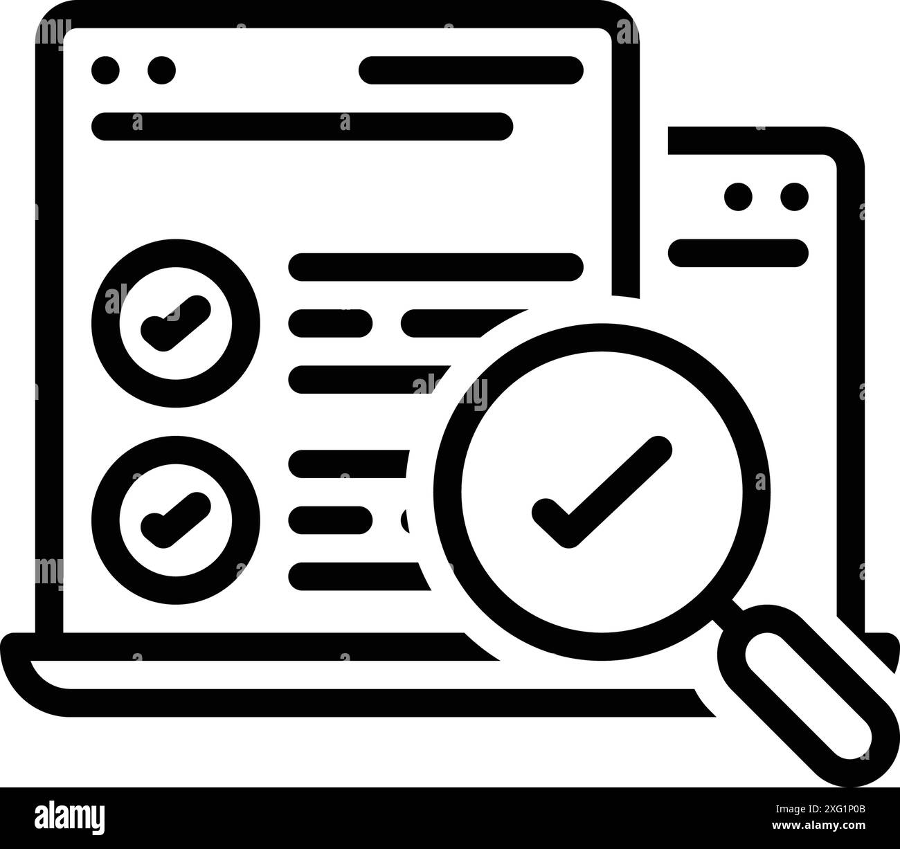 Icône de test, de programmation Illustration de Vecteur