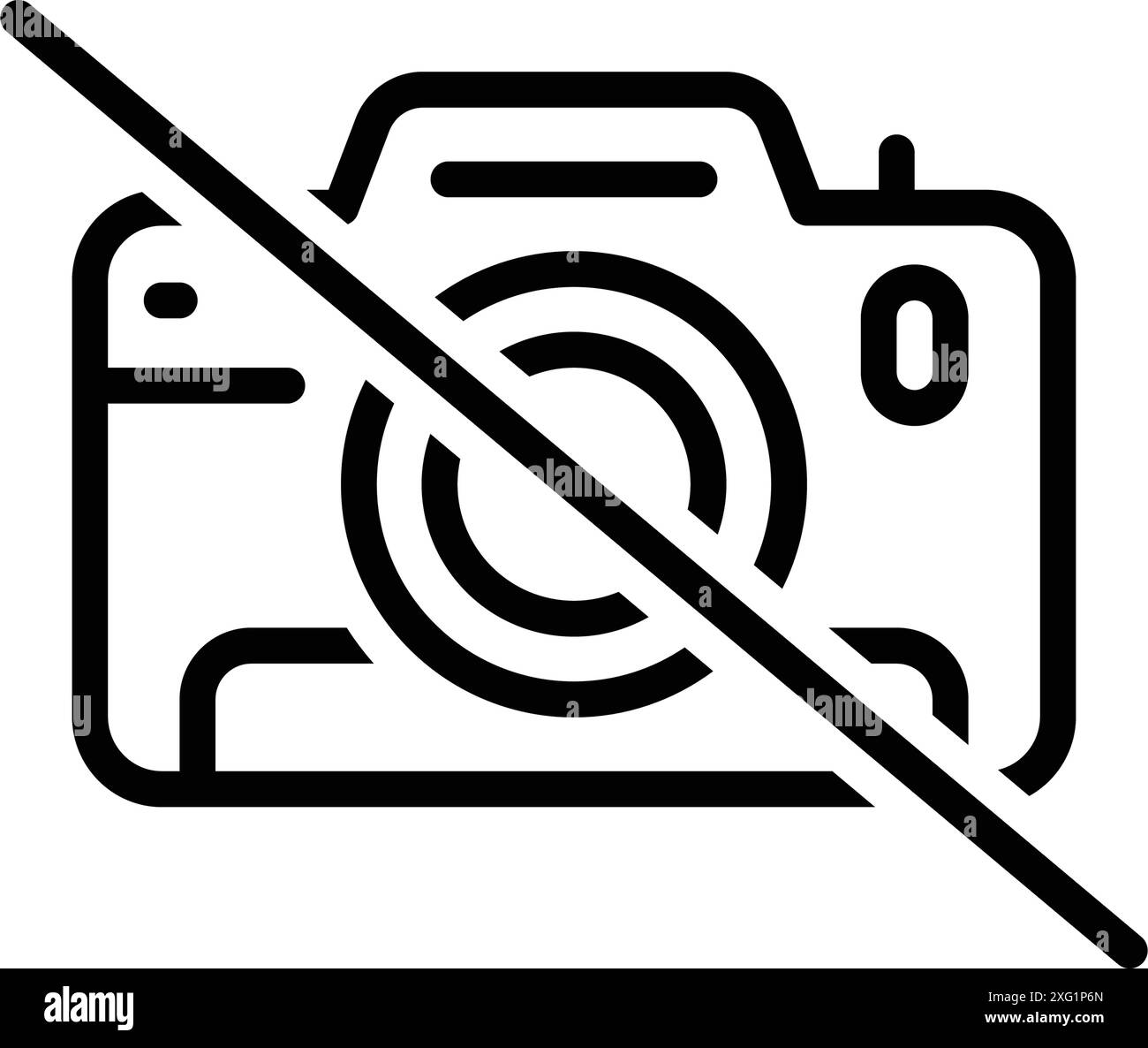 Icône pour aucune photo, interdite Illustration de Vecteur