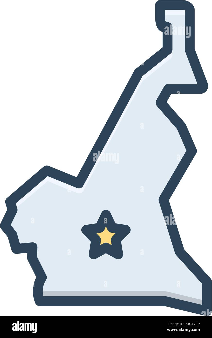 Icône pour cameroun,Area Illustration de Vecteur