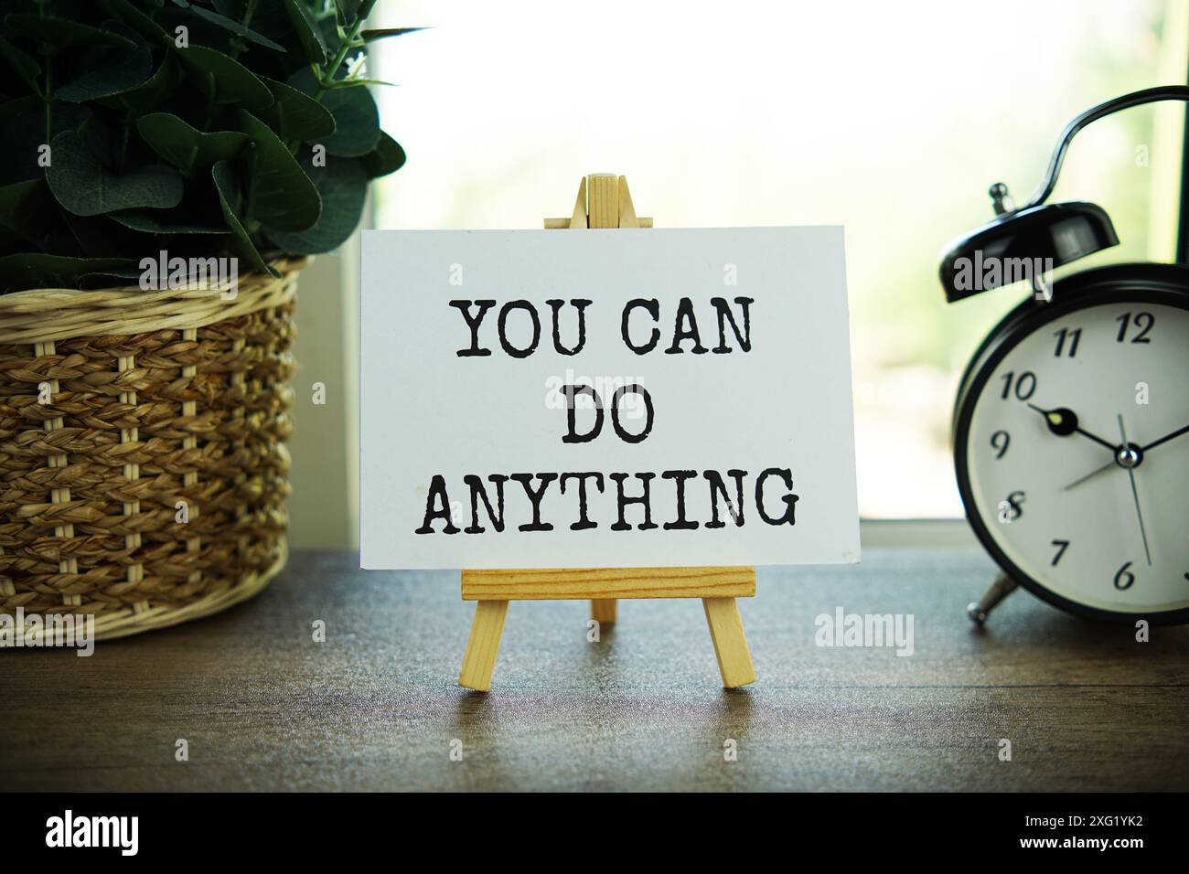 Vous pouvez faire n'importe quoi message texte, inspiration concept de motivation Banque D'Images