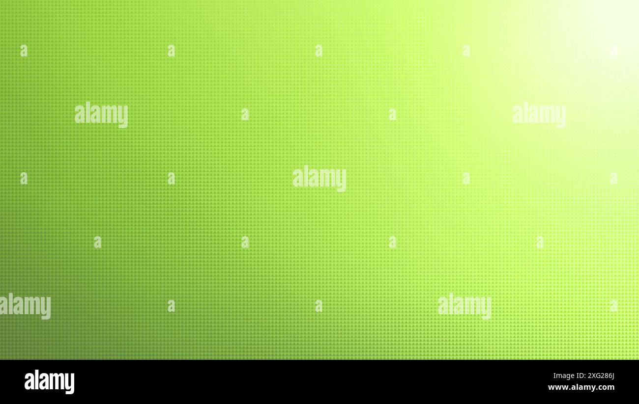 Motif abstrait demi-teinte fait de petits triangles verts sur un fond vert dégradé. Motif pointillé pour modèle, brochure, carte de visite, page Web Banque D'Images