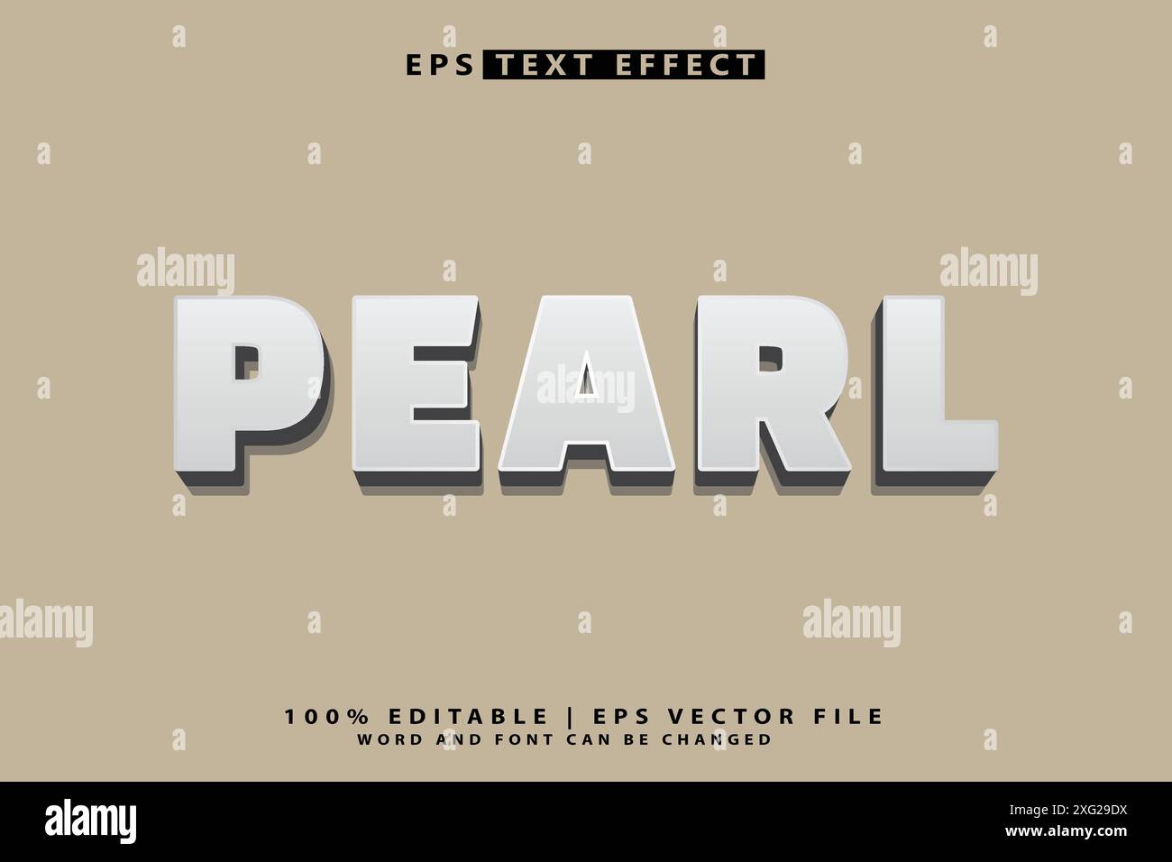 Effet de texte 3D modifiable Illustration de Vecteur