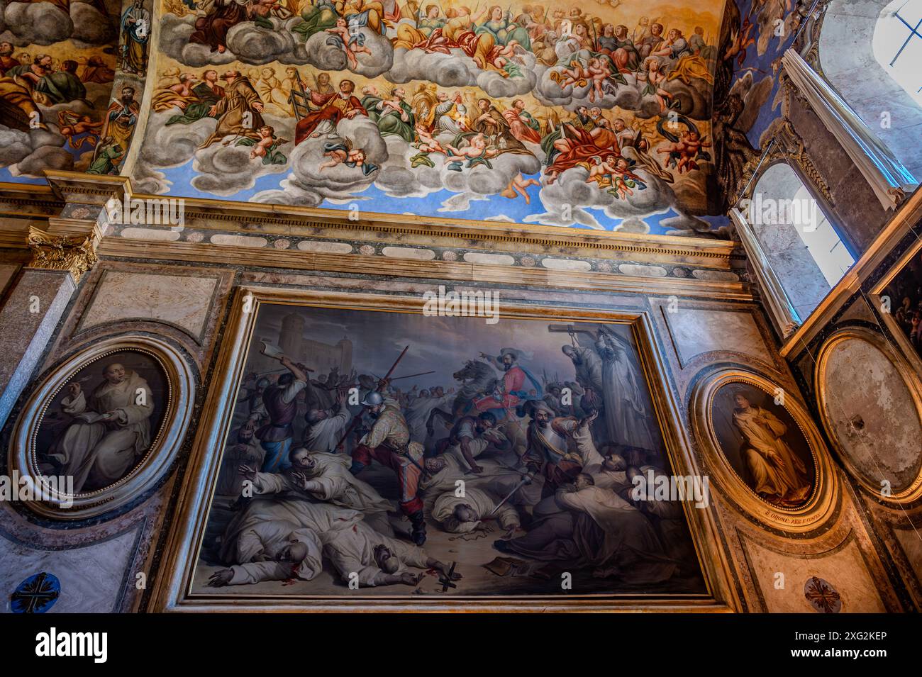 Trisulti Charterhouse est un monastère situé dans la municipalité de Collepardo, dans la province de Frosinone. Il est reconnu monument national Banque D'Images