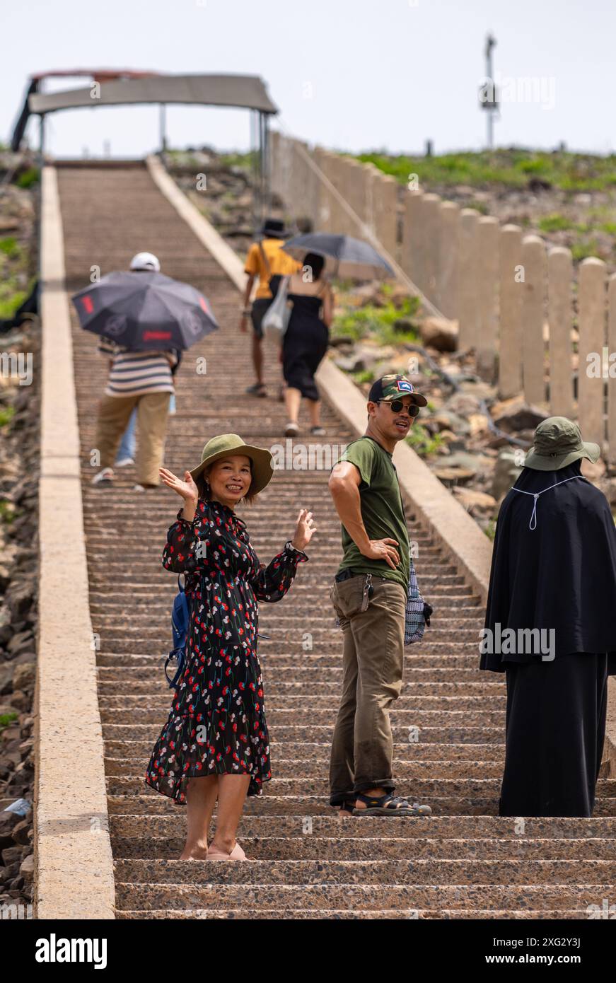 Escaliers Khun Dan Dam Banque D'Images