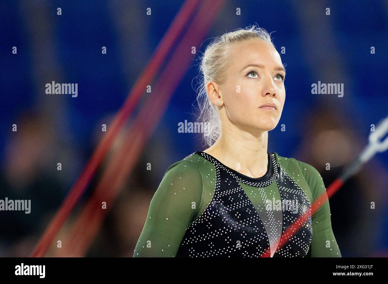 Gand, Belgique. 06 juillet 2024. GAND - Lieke Wevers pendant l'échauffement avant le match de qualification olympique. C'est la dernière chance pour les femmes de se qualifier pour l'équipe néerlandaise. ANP IRIS VAN DEN BROEK crédit : ANP/Alamy Live News Banque D'Images