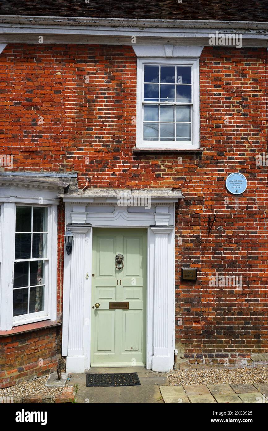 L'ancienne maison d'Eric Ravilious, Bank House, Castle Hedingham Banque D'Images