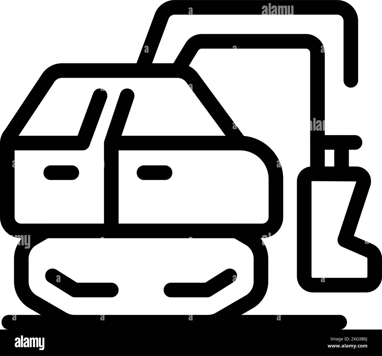Moissonneuse-batteuse pour la récolte dans les champs, travaillant sur des terres agricoles Illustration de Vecteur